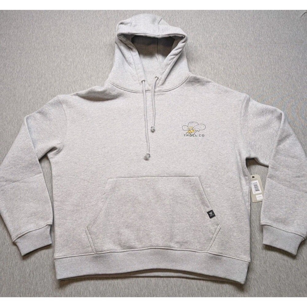NWT Savage Troll Co Hoodie Size XL Womens Dirty Hands Clean Money Pullover Grey
